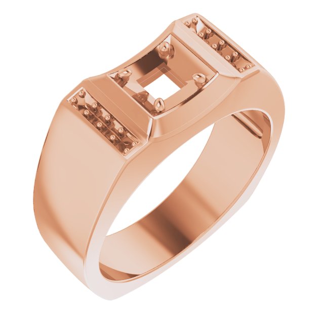 Accented Concave Ring
