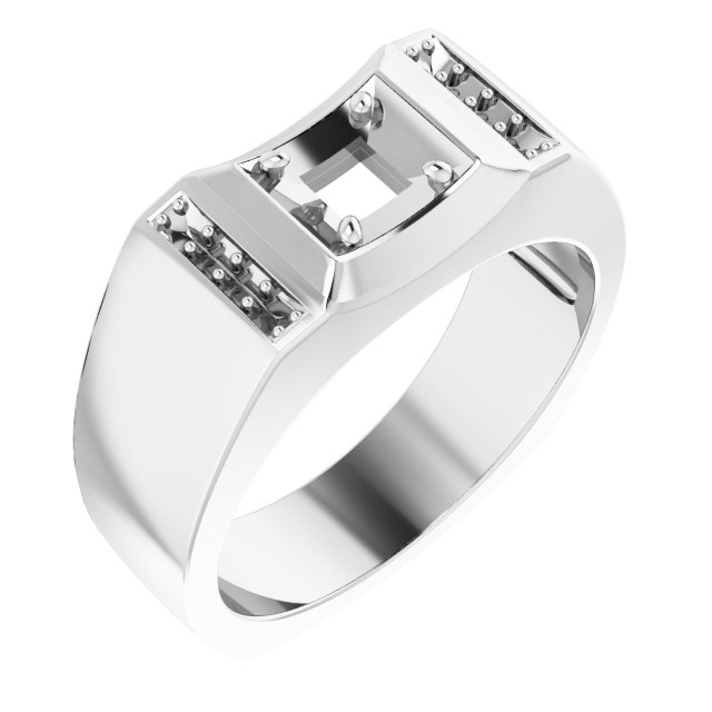 Accented Concave Ring