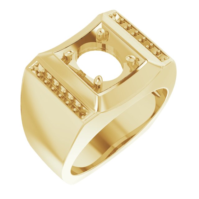 Accented Concave Ring