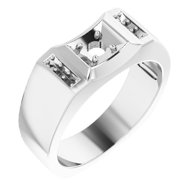 Accented Concave Ring