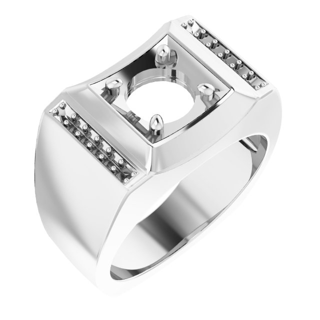 Accented Concave Ring