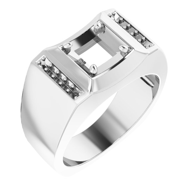 Accented Concave Ring