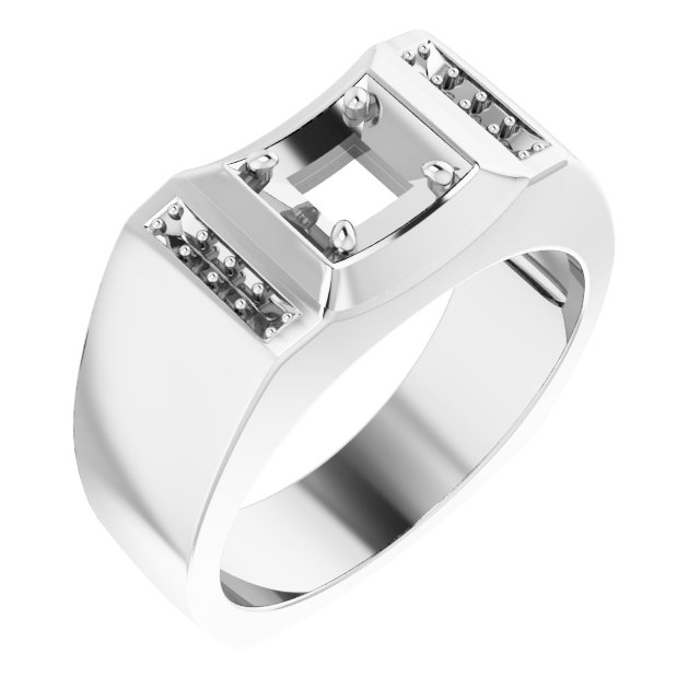 Accented Concave Ring