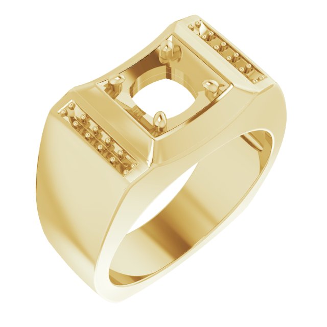 Accented Concave Ring