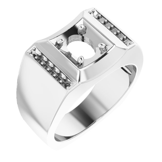 Accented Concave Ring