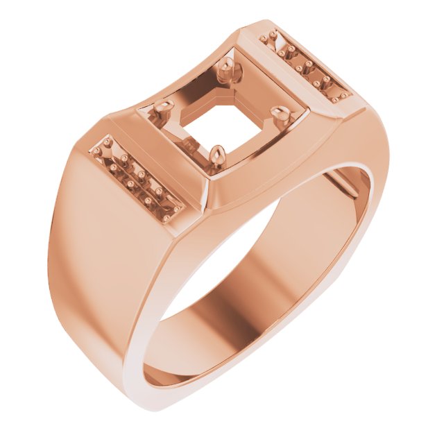 Accented Concave Ring