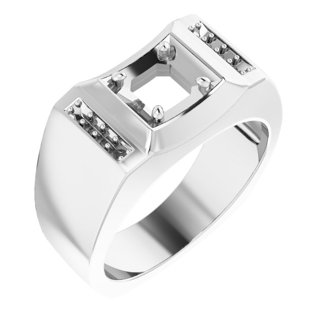 Accented Concave Ring