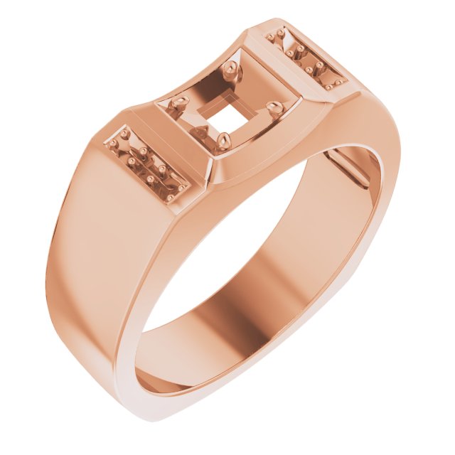Accented Concave Ring