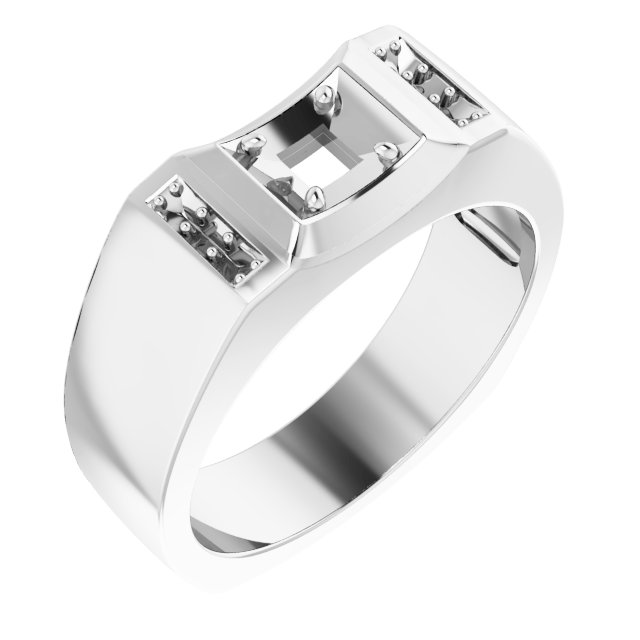 Accented Concave Ring