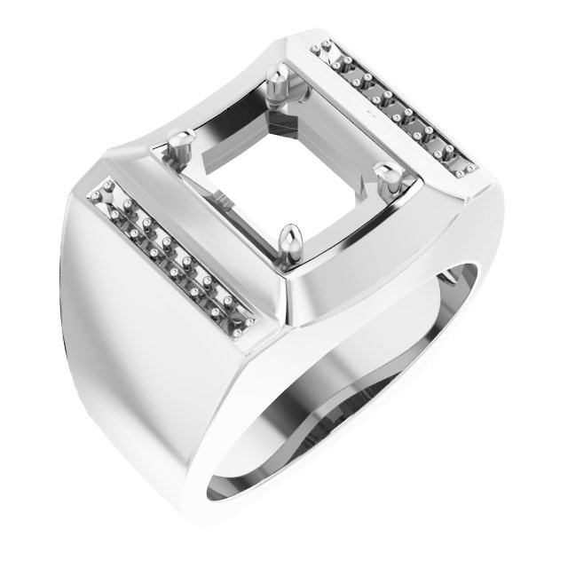 Accented Concave Ring