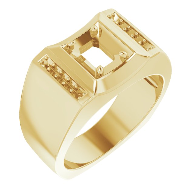 Accented Concave Ring
