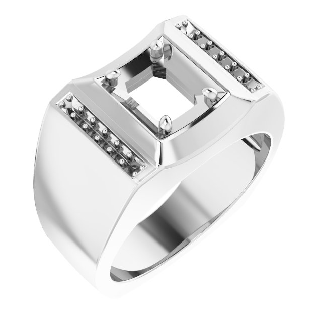 Accented Concave Ring