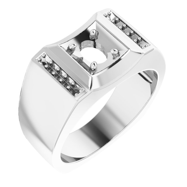 Accented Concave Ring