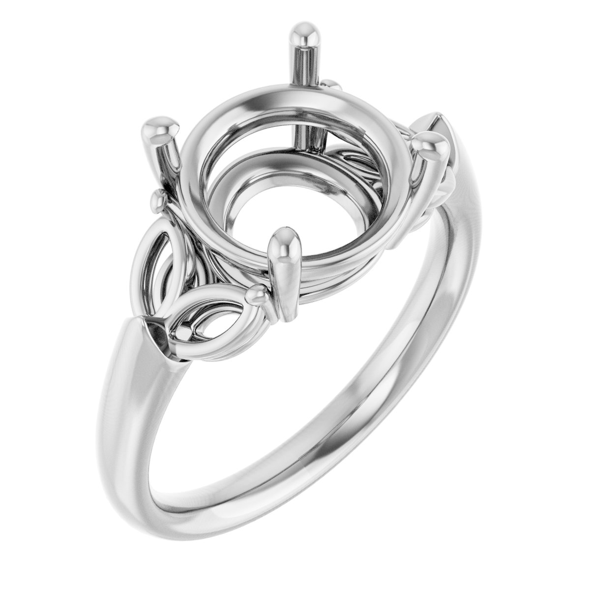 Accented Engagement Ring