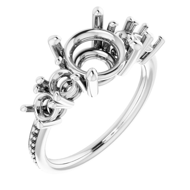 Accented Engagement Ring