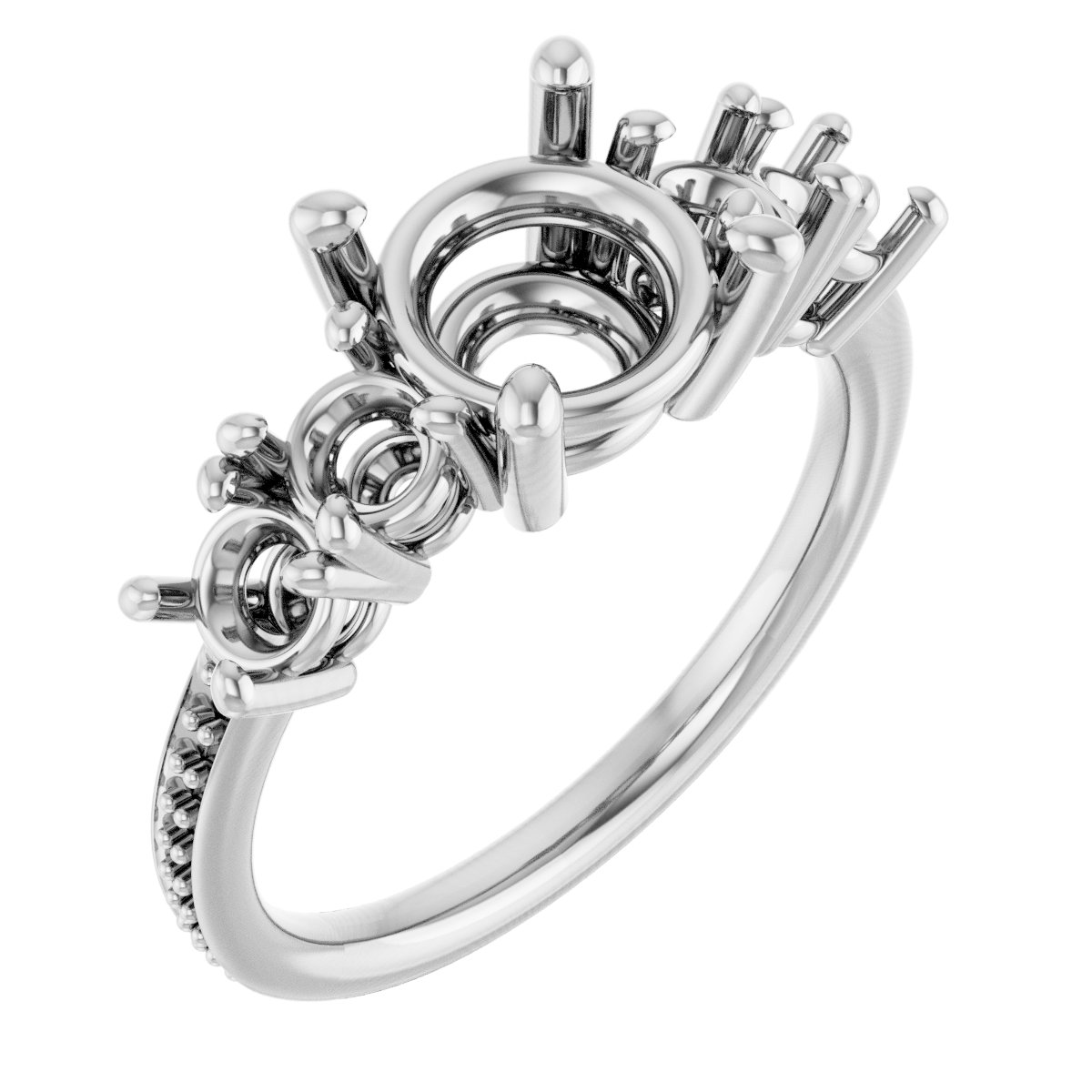 Accented Engagement Ring