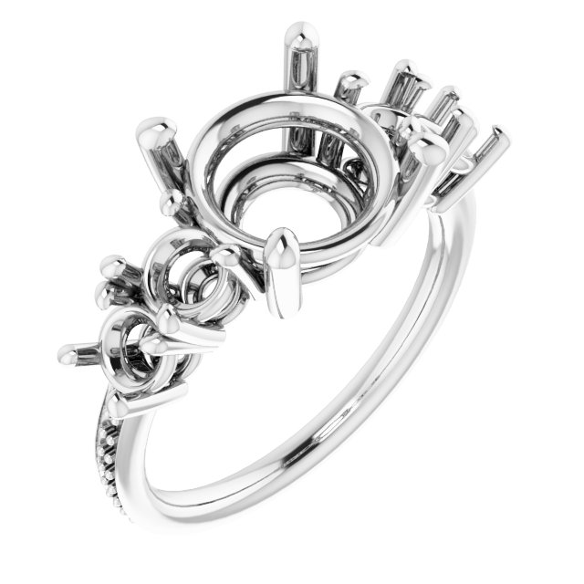 Accented Engagement Ring