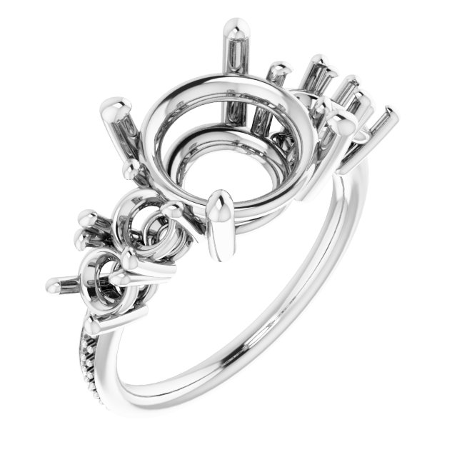 Accented Engagement Ring