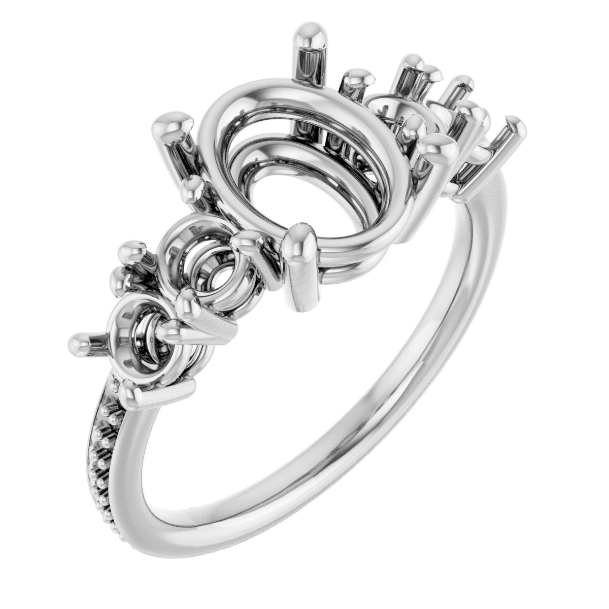 Accented Engagement Ring
