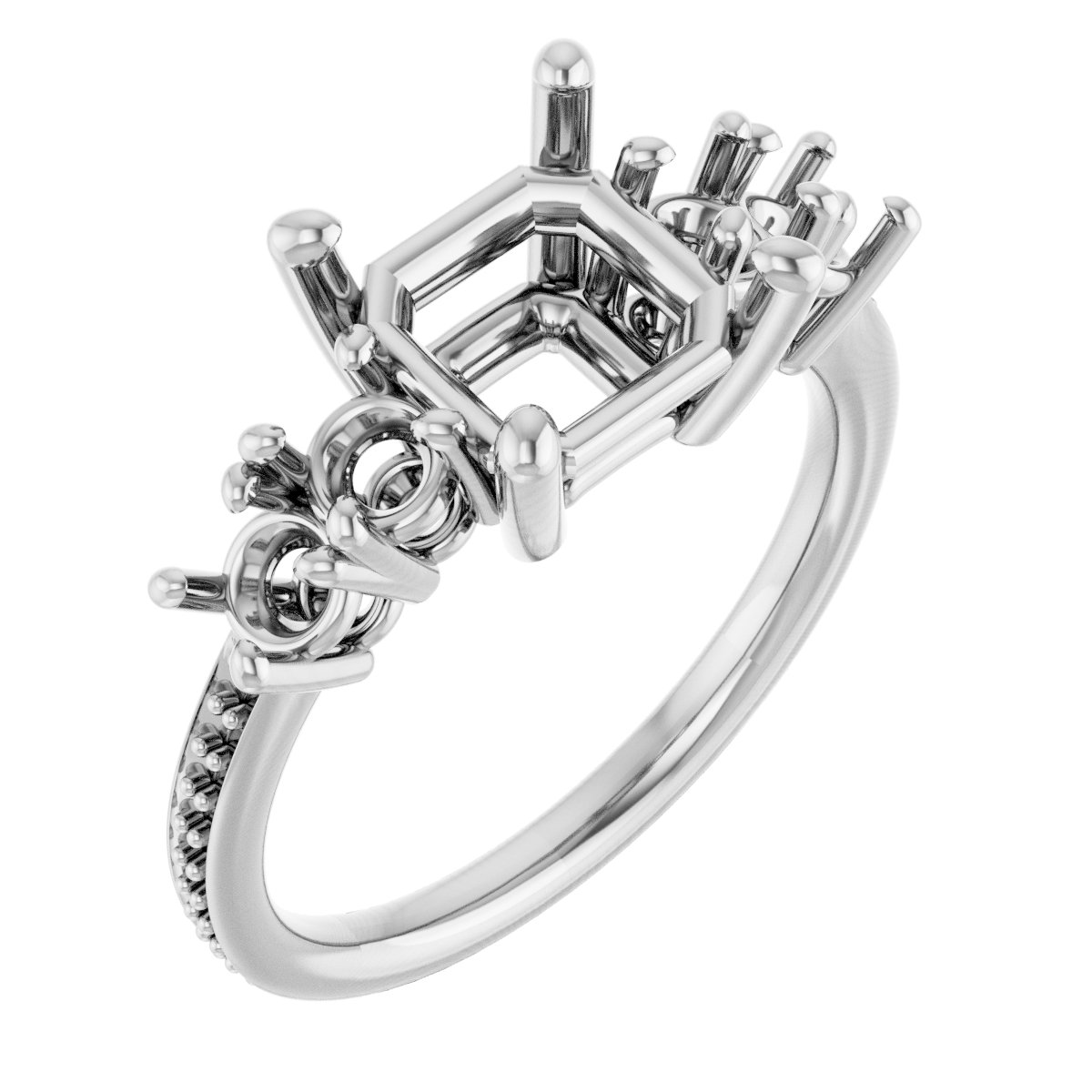 Accented Engagement Ring