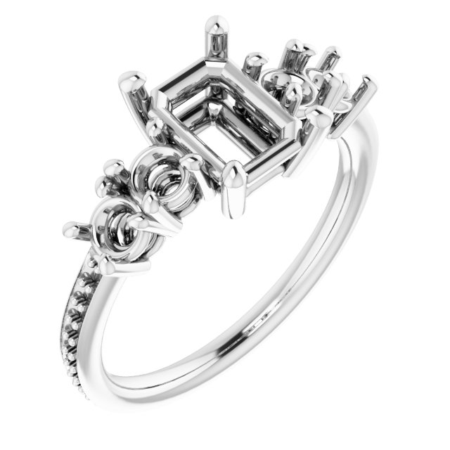 Accented Engagement Ring
