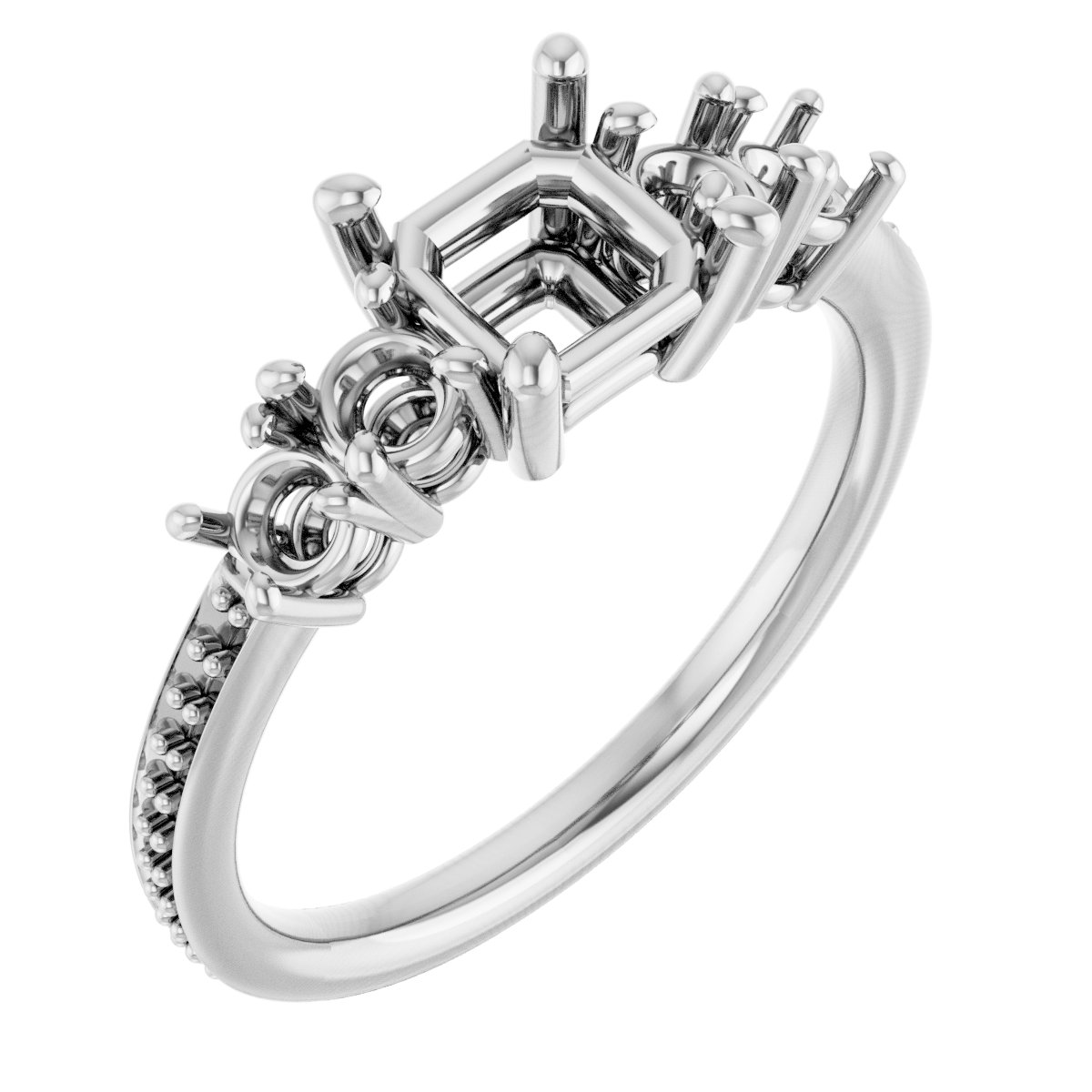 Accented Engagement Ring