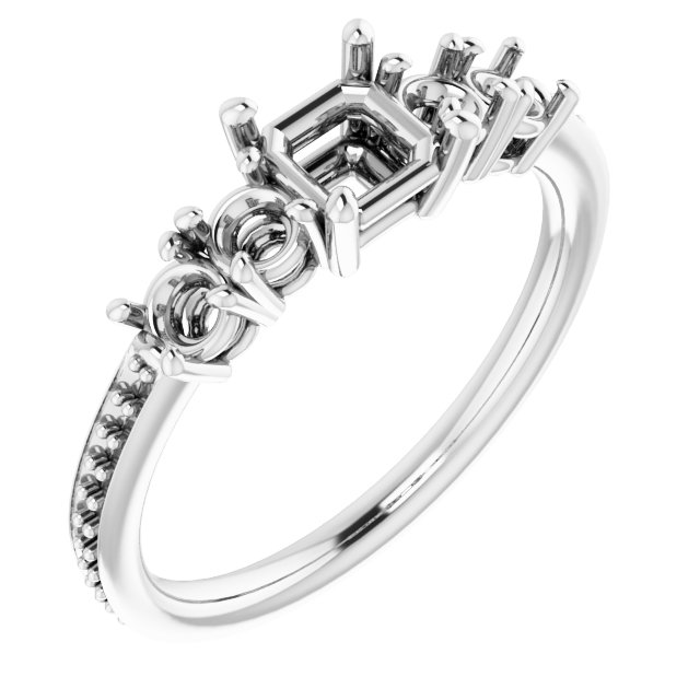 Accented Engagement Ring