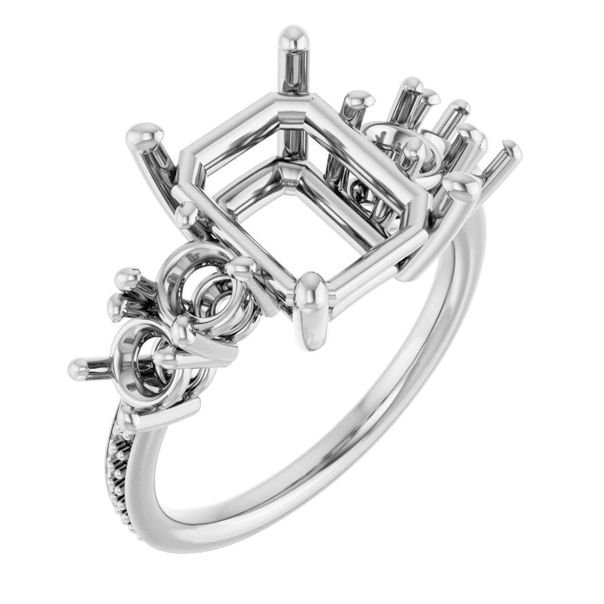 Accented Engagement Ring