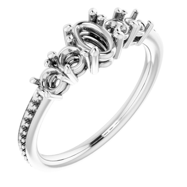 Accented Engagement Ring