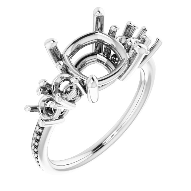 Accented Engagement Ring