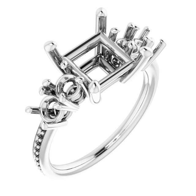 Accented Engagement Ring
