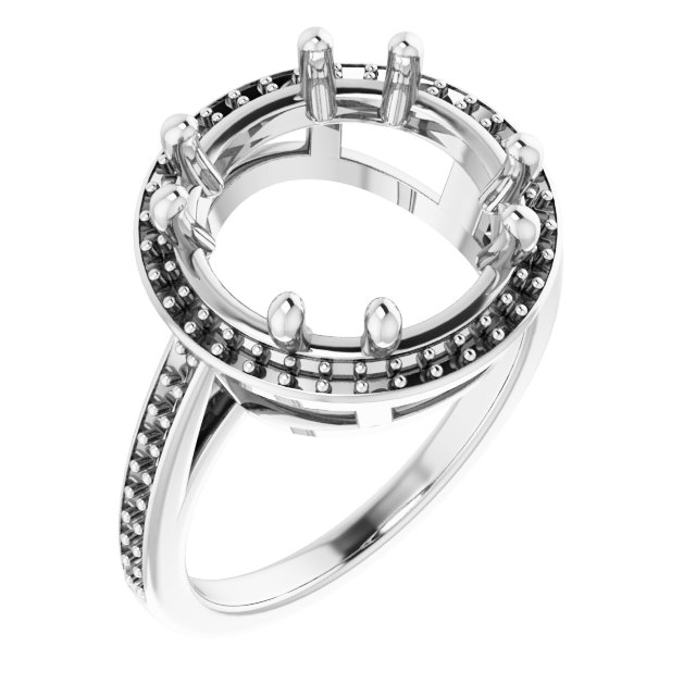 Halo-Style Engagement Ring