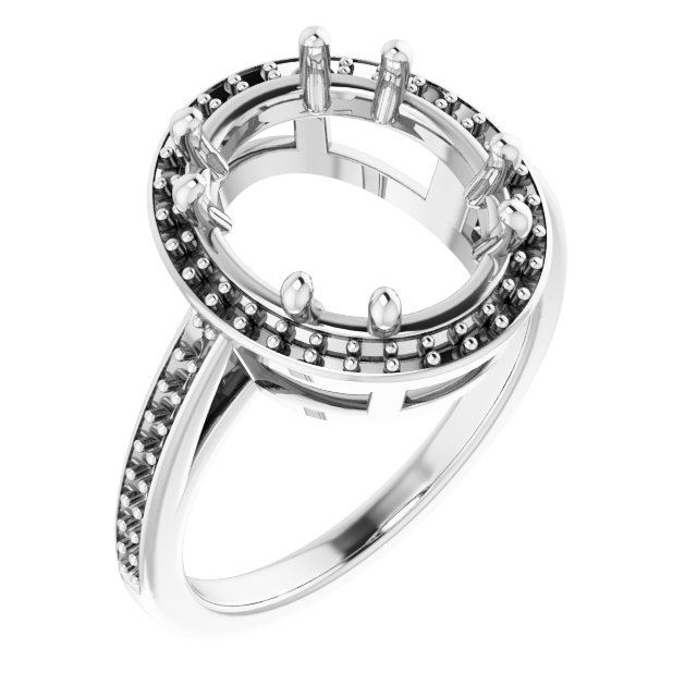 Halo-Style Engagement Ring