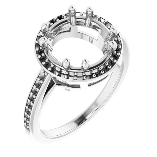 Halo-Style Engagement Ring