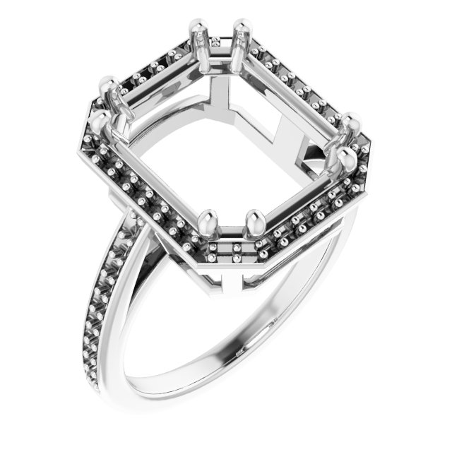 Halo-Style Engagement Ring