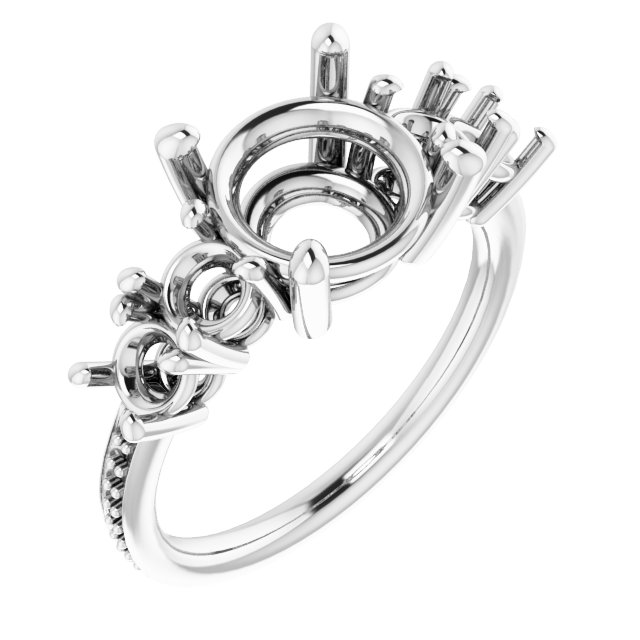 Accented Engagement Ring