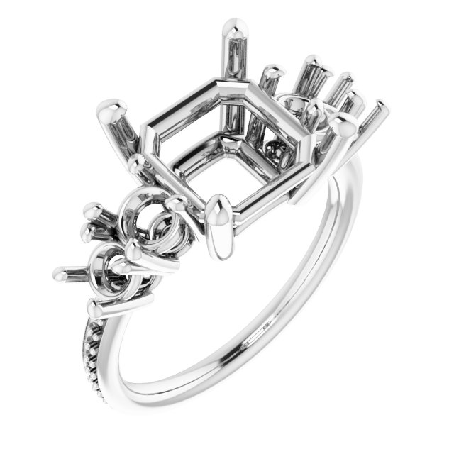 Accented Engagement Ring