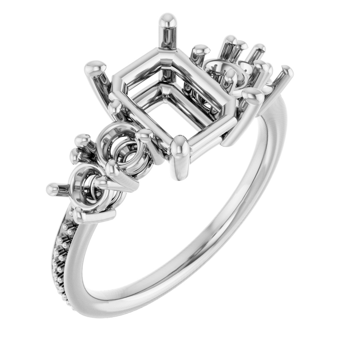 Accented Engagement Ring