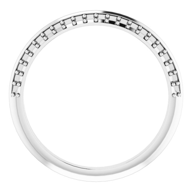 Band Mounting for 8 mm Square Ring view 2