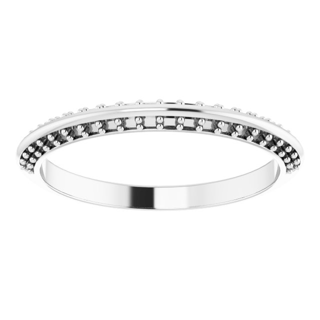 Band Mounting for 8 mm Square Ring view 3