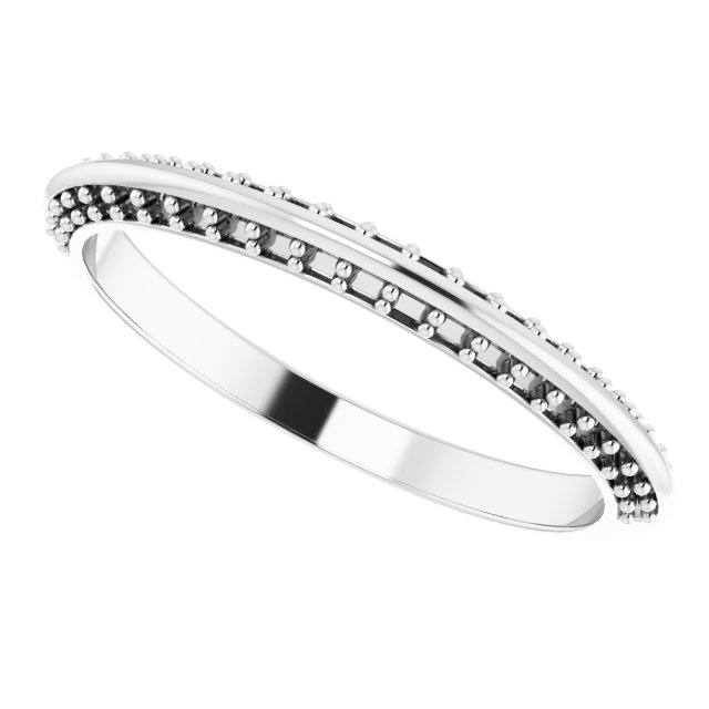 Band Mounting for 8 mm Square Ring view 5
