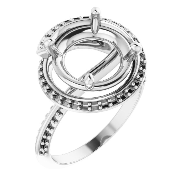 Halo-Style Engagement Ring