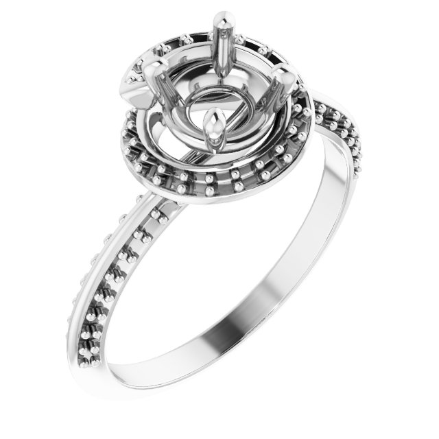 Halo-Style Engagement Ring