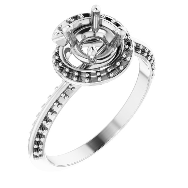 Halo-Style Engagement Ring