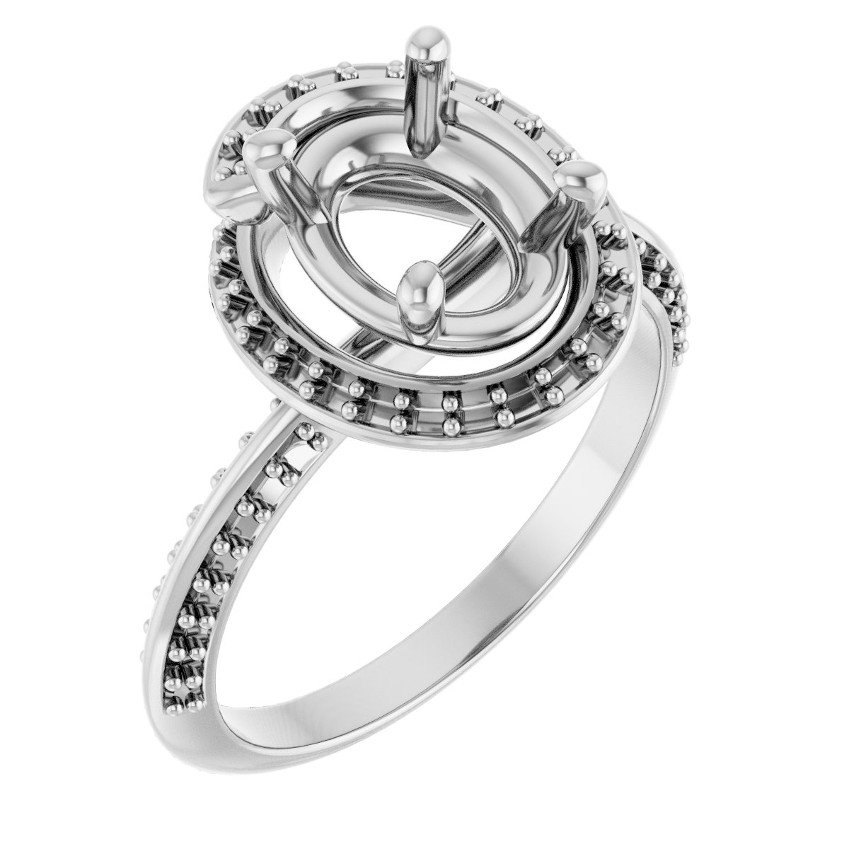 Halo-Style Engagement Ring