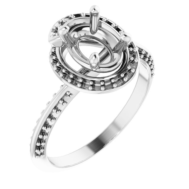 Halo-Style Engagement Ring