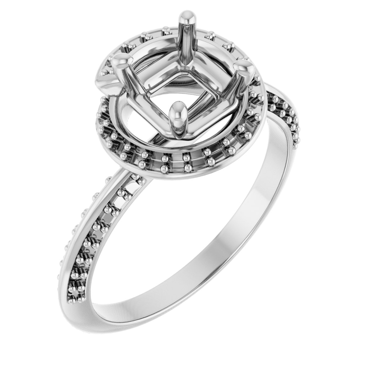 Halo-Style Engagement Ring