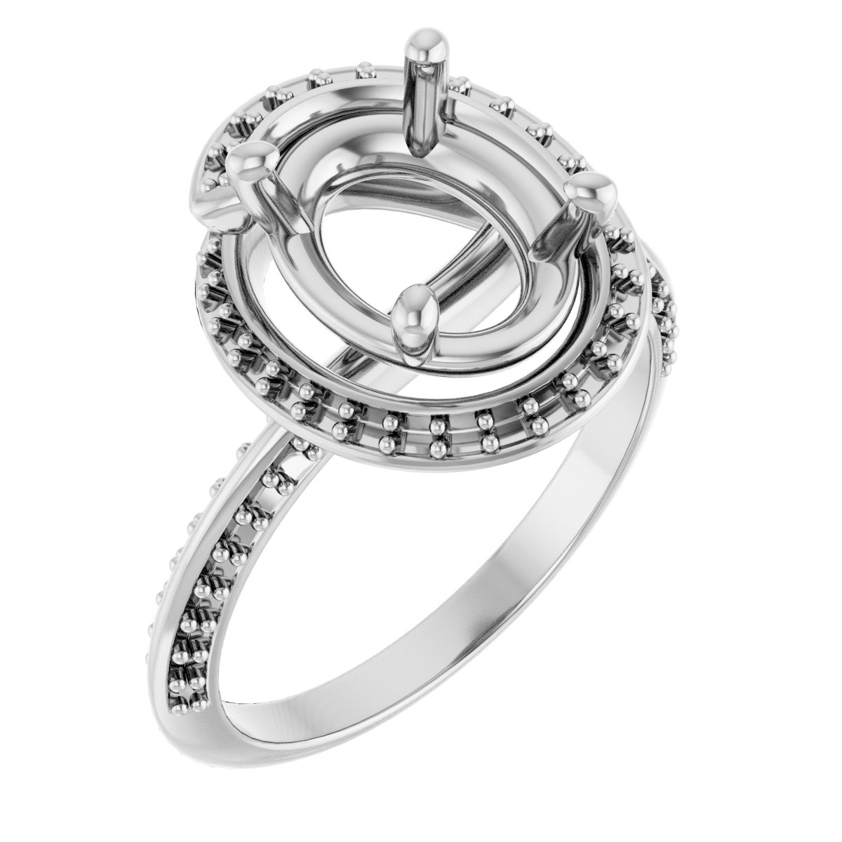 Halo-Style Engagement Ring
