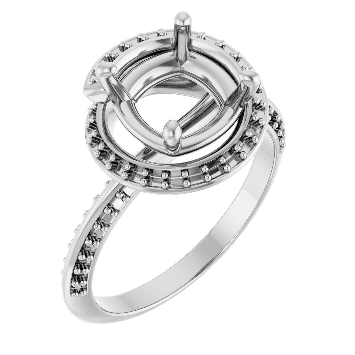 Halo-Style Engagement Ring