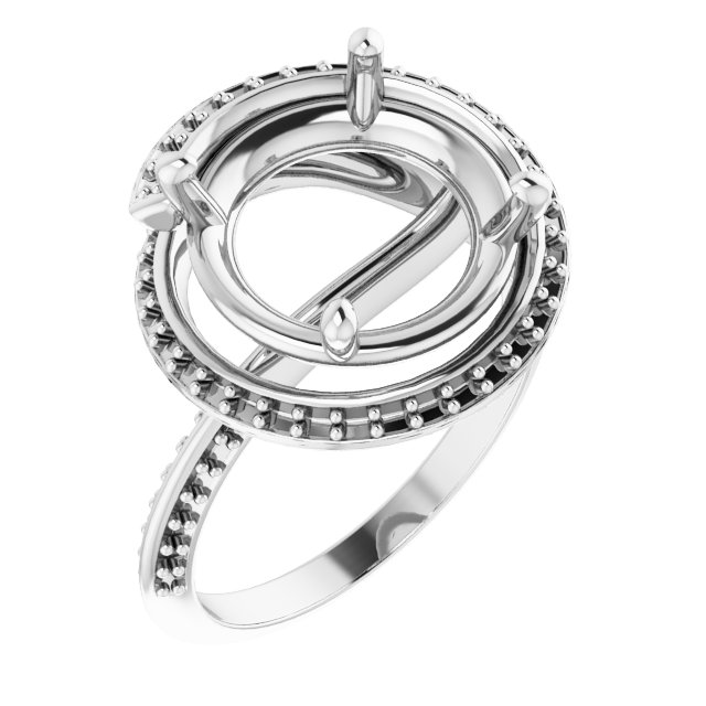 Halo-Style Engagement Ring